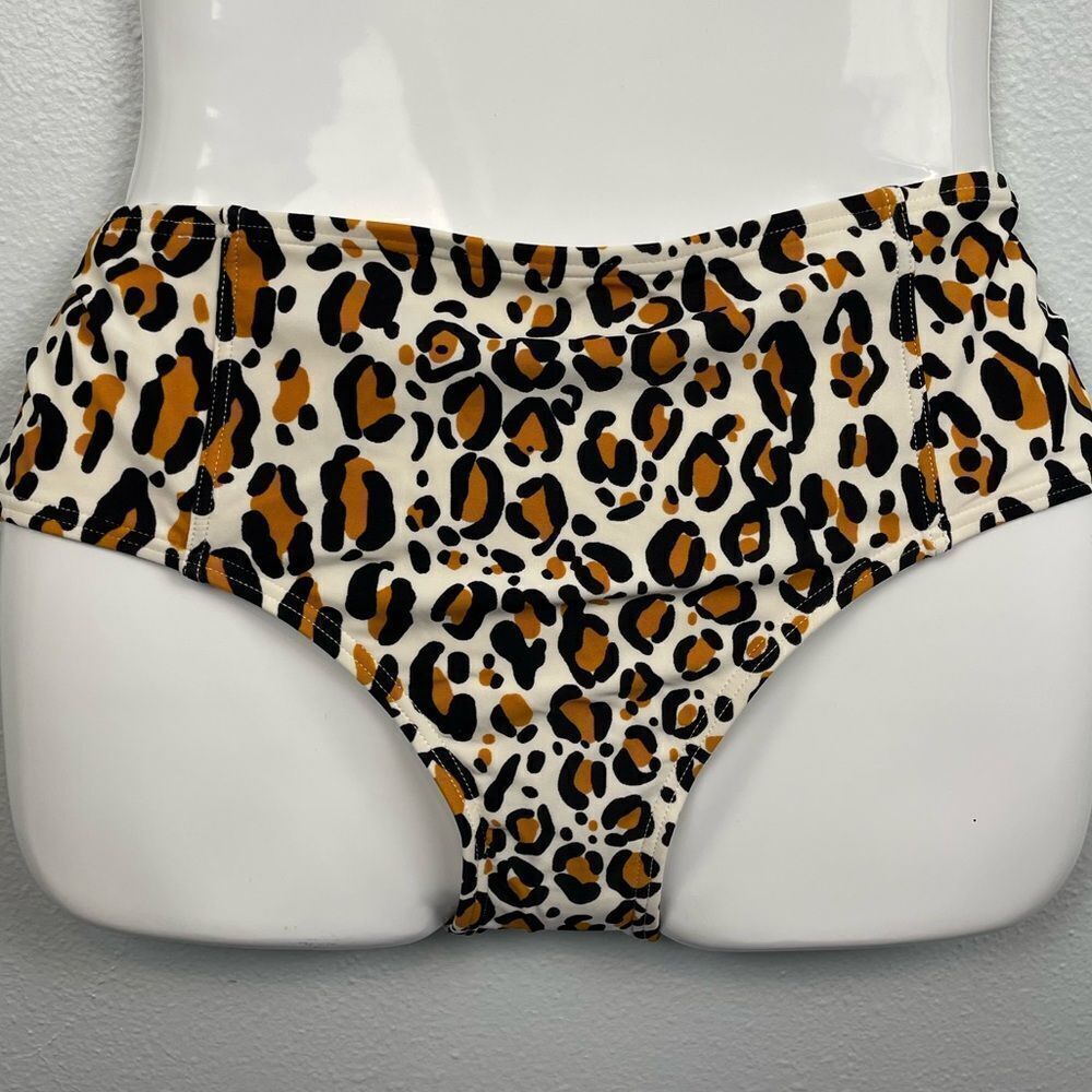 NWOT DKNY Leopard Bikini Bottoms Size S
